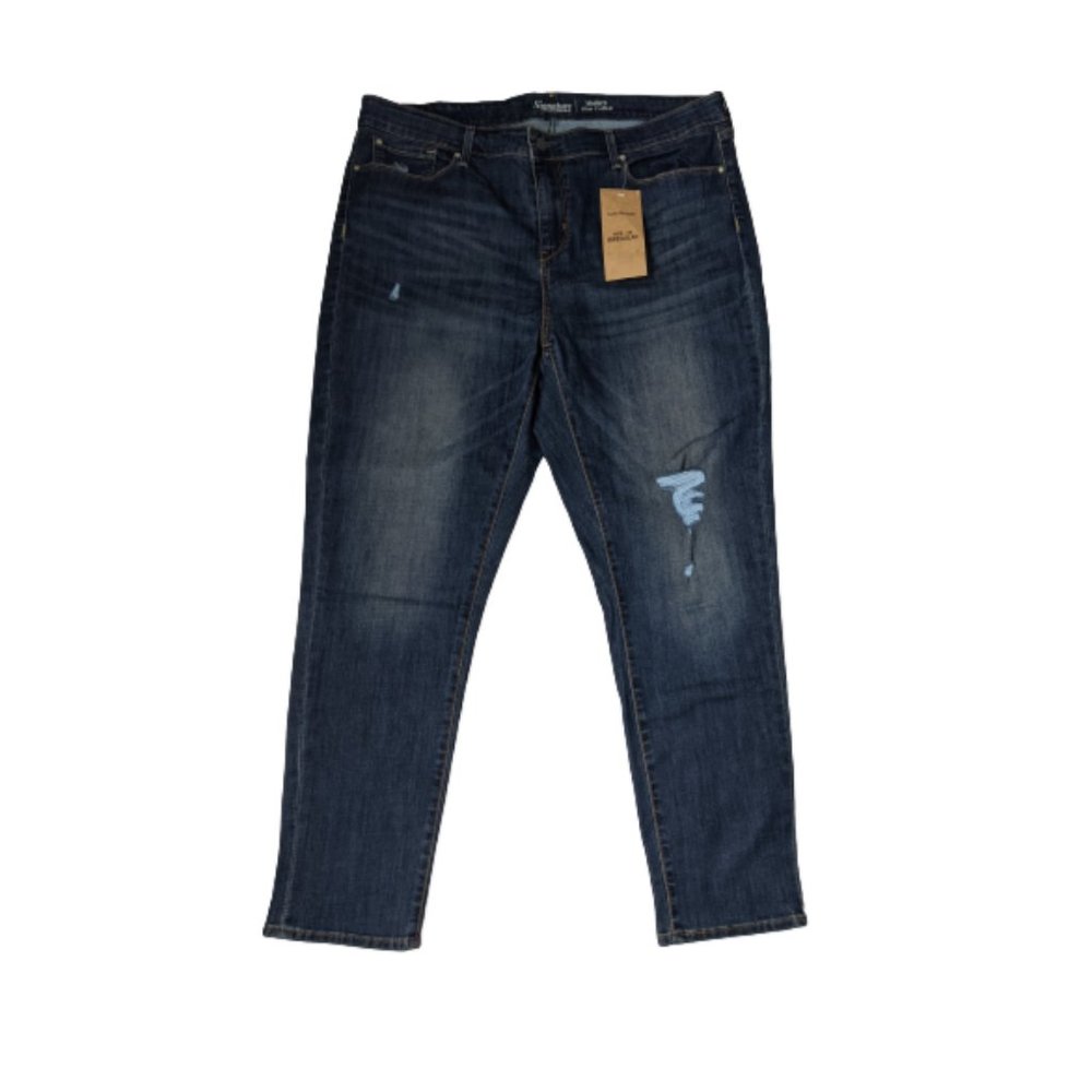 Levi's Modern Slim Cuffed Distressed Jeans 20 - Picture 2 of 7